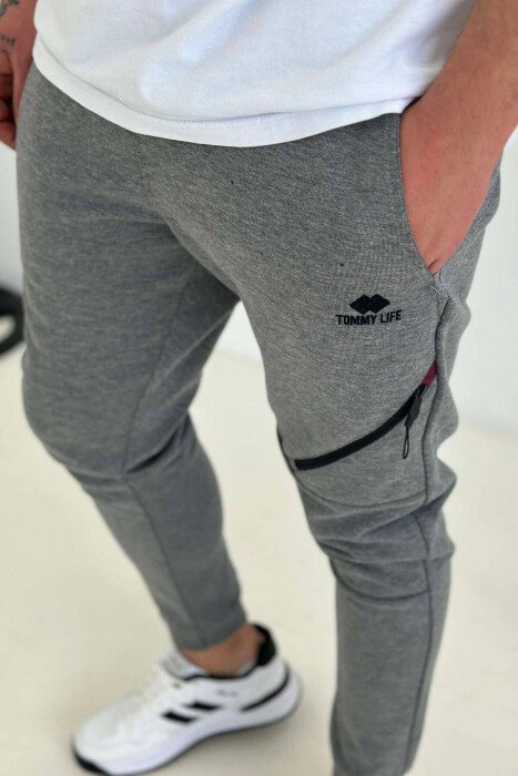 SIDE POCKET MEN SWEATPANTS GREY/GRI - 3
