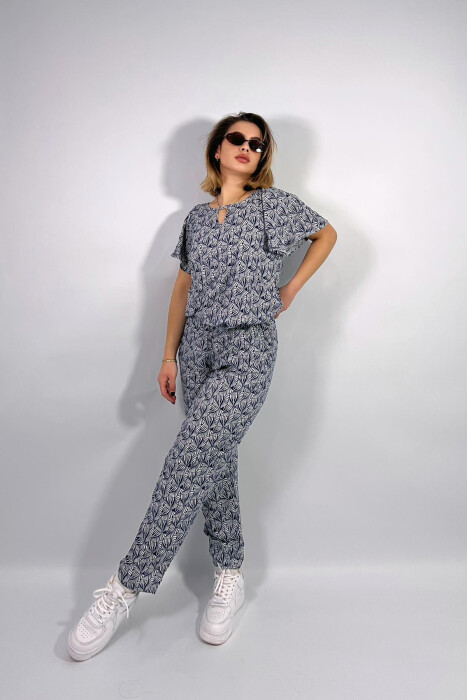 SIMPLE ABSTRACT DESIGN WOMEN SET BLUE/BLU - 8
