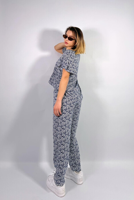 SIMPLE ABSTRACT DESIGN WOMEN SET BLUE/BLU - 9