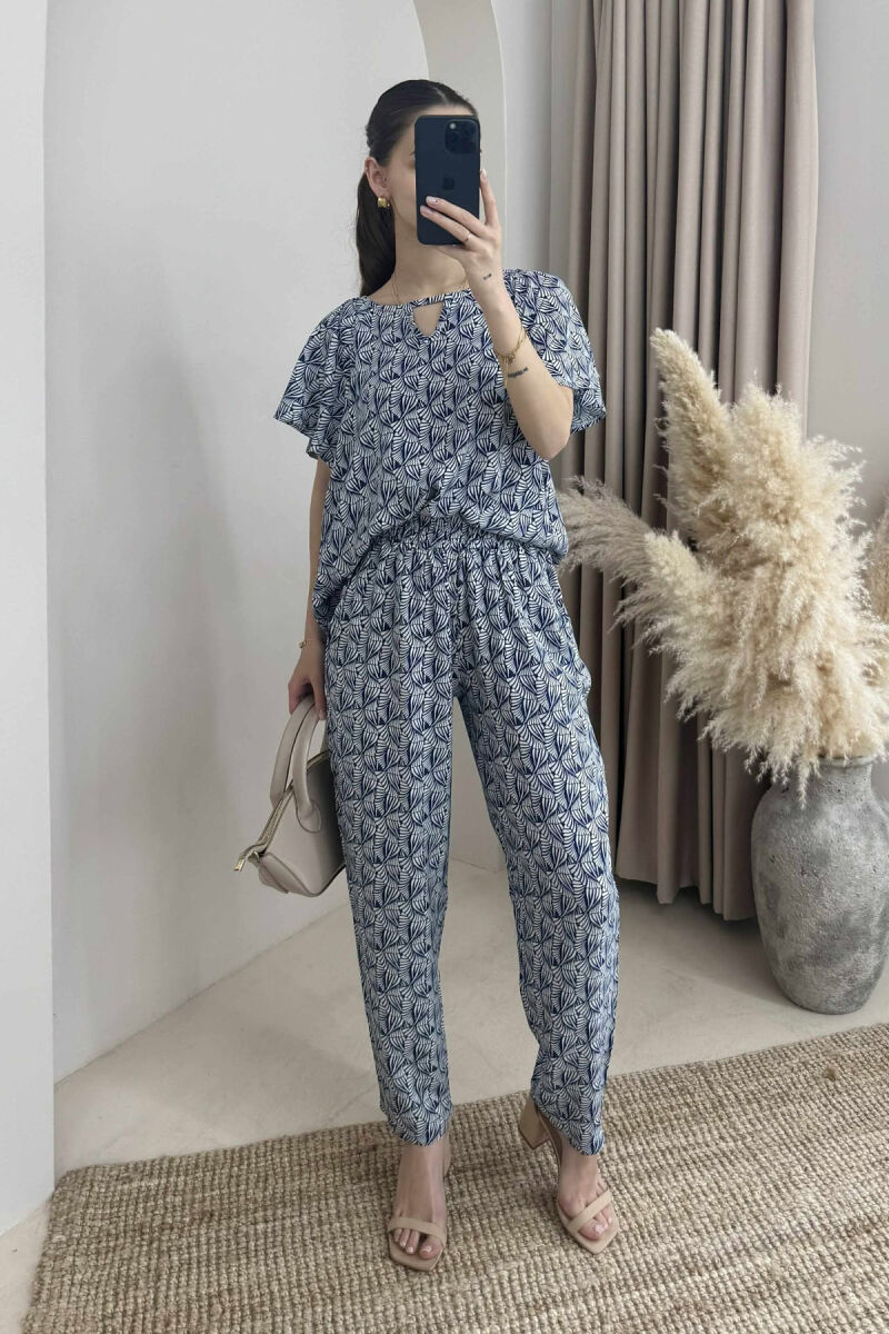 SIMPLE ABSTRACT DESIGN WOMEN SET BLUE/BLU - 1