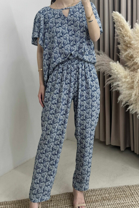 SIMPLE ABSTRACT DESIGN WOMEN SET BLUE/BLU - 5