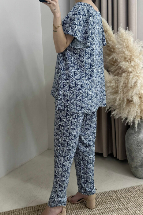 SIMPLE ABSTRACT DESIGN WOMEN SET BLUE/BLU - 4