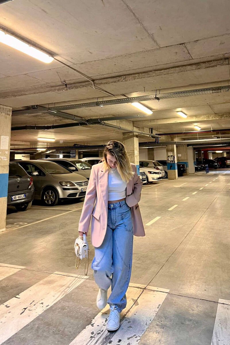 SIMPLE BAGGY WOMEN JEANS LIGHTBLUE/BZ - 2