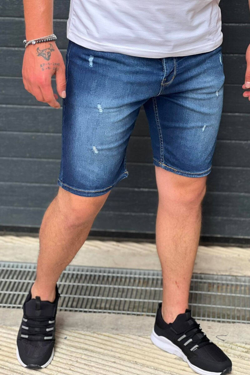 SIMPLE BLUE MAN SHORT JEANS BLUE/BLU - 2