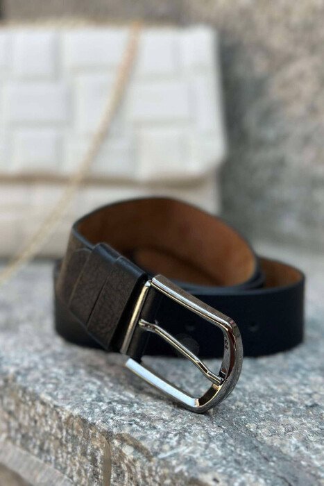 SIMPLE BUCKLE WOMEN BELT BLACK/ E ZEZE - KLAUDIO FASHION