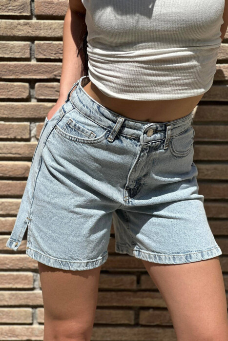SIMPLE CASUAL WOMAN SHORTS LIGHTBLUE/BZ - 3