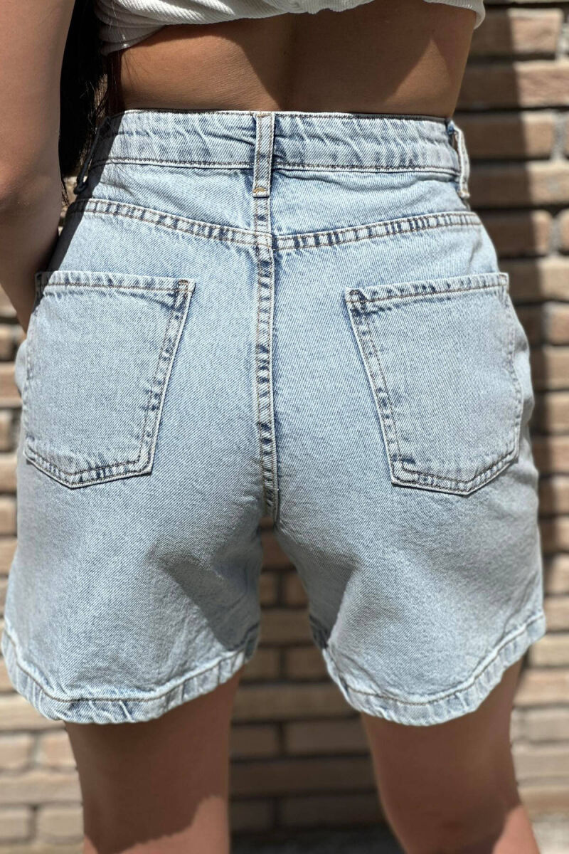 SIMPLE CASUAL WOMAN SHORTS LIGHTBLUE/BZ - 5