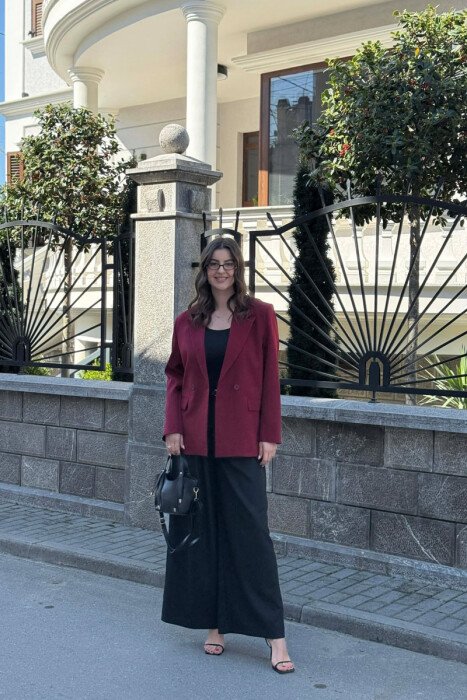 SIMPLE CLASSIC WOMAN JACKET DARK BURGUNDY/VISHNJE E ERRET 