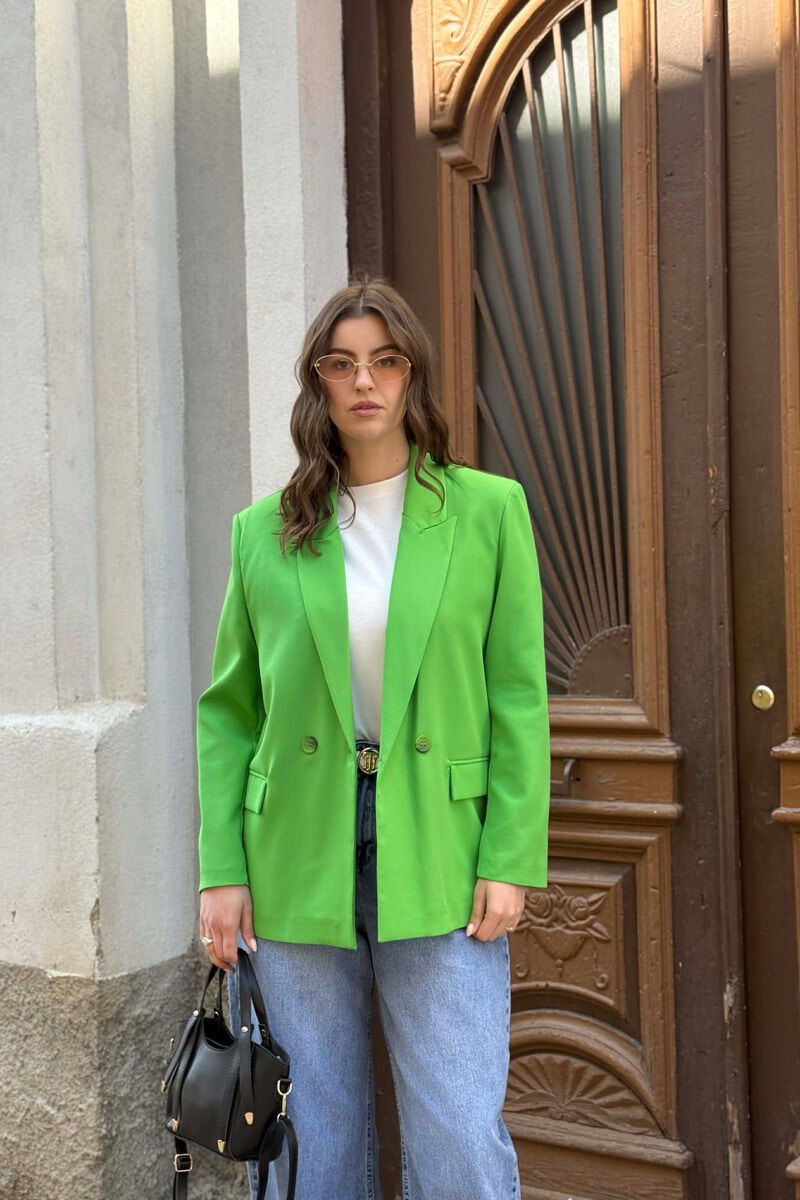 SIMPLE CLASSIC WOMAN JACKET PISTACHIO - 3
