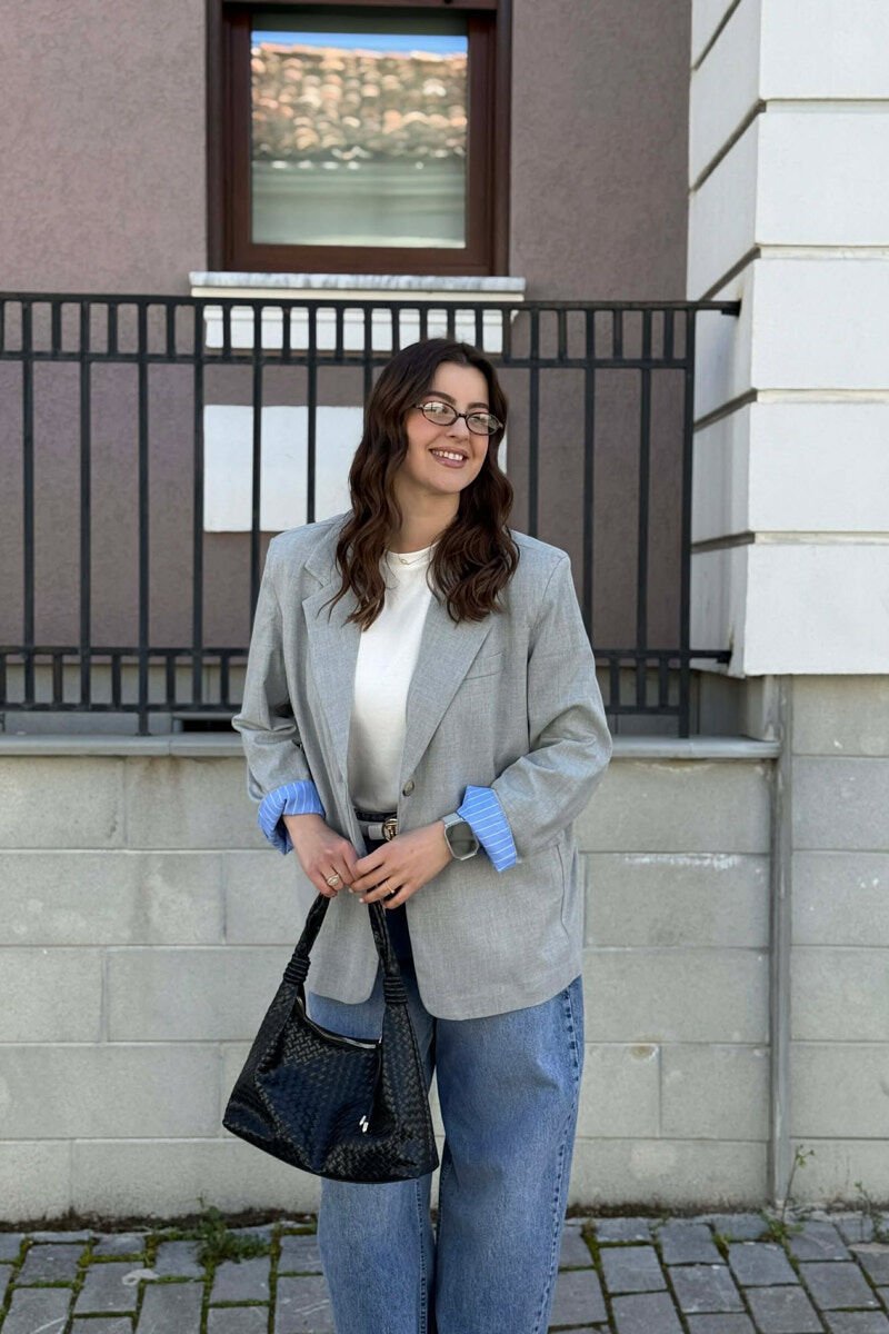 SIMPLE CLASSIC WOMEN JACKET GREY/GRI - 1
