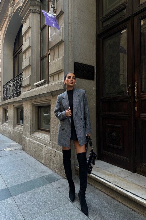 SIMPLE CLASSIC WOMEN JACKET GREY/GRI - 1