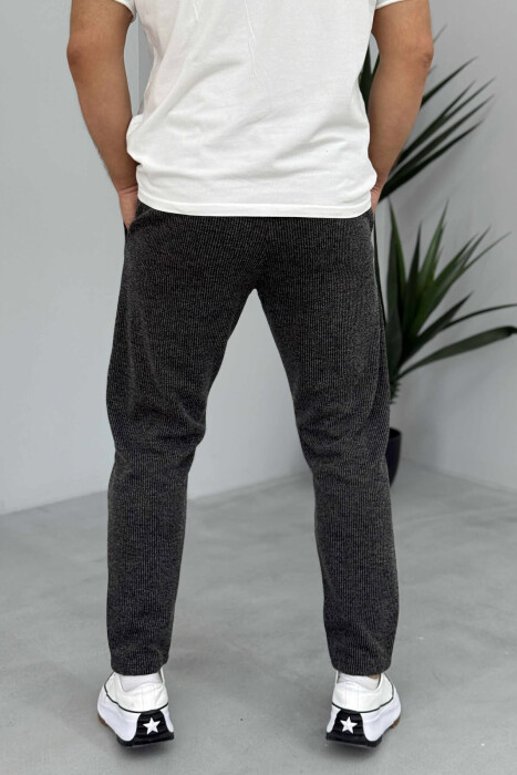 SIMPLE DESIGN MEN PANTS DARK GREY/GEE - 2