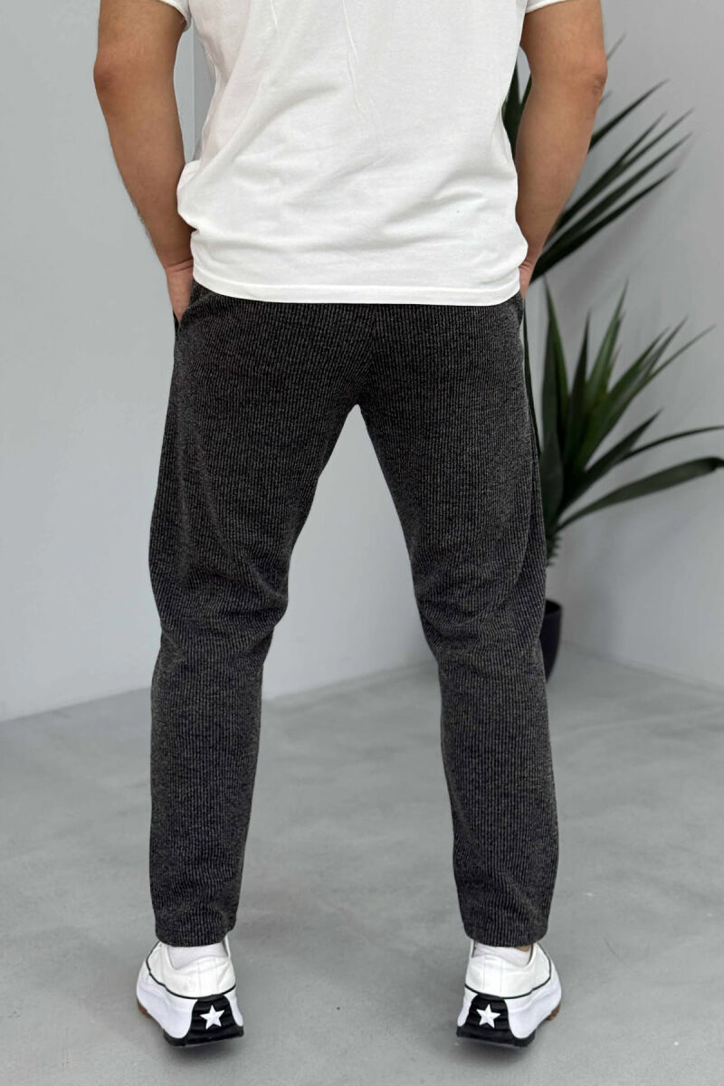 SIMPLE DESIGN MEN PANTS DARK GREY/GEE - 2