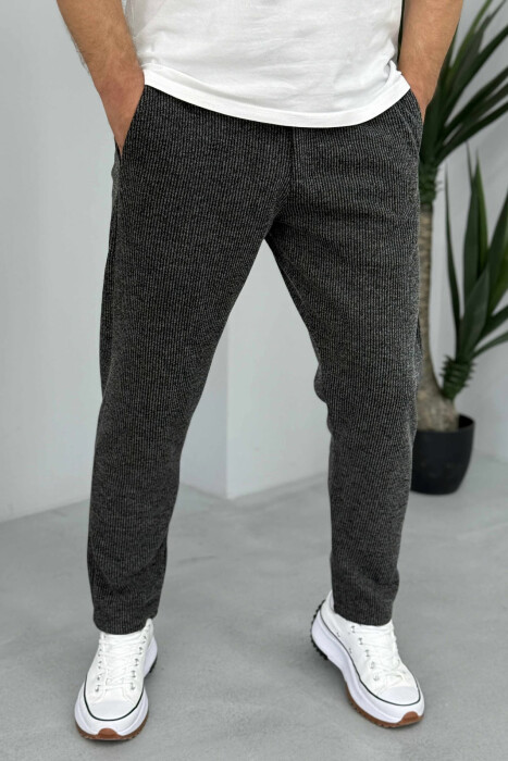 SIMPLE DESIGN MEN PANTS DARK GREY/GEE - 3