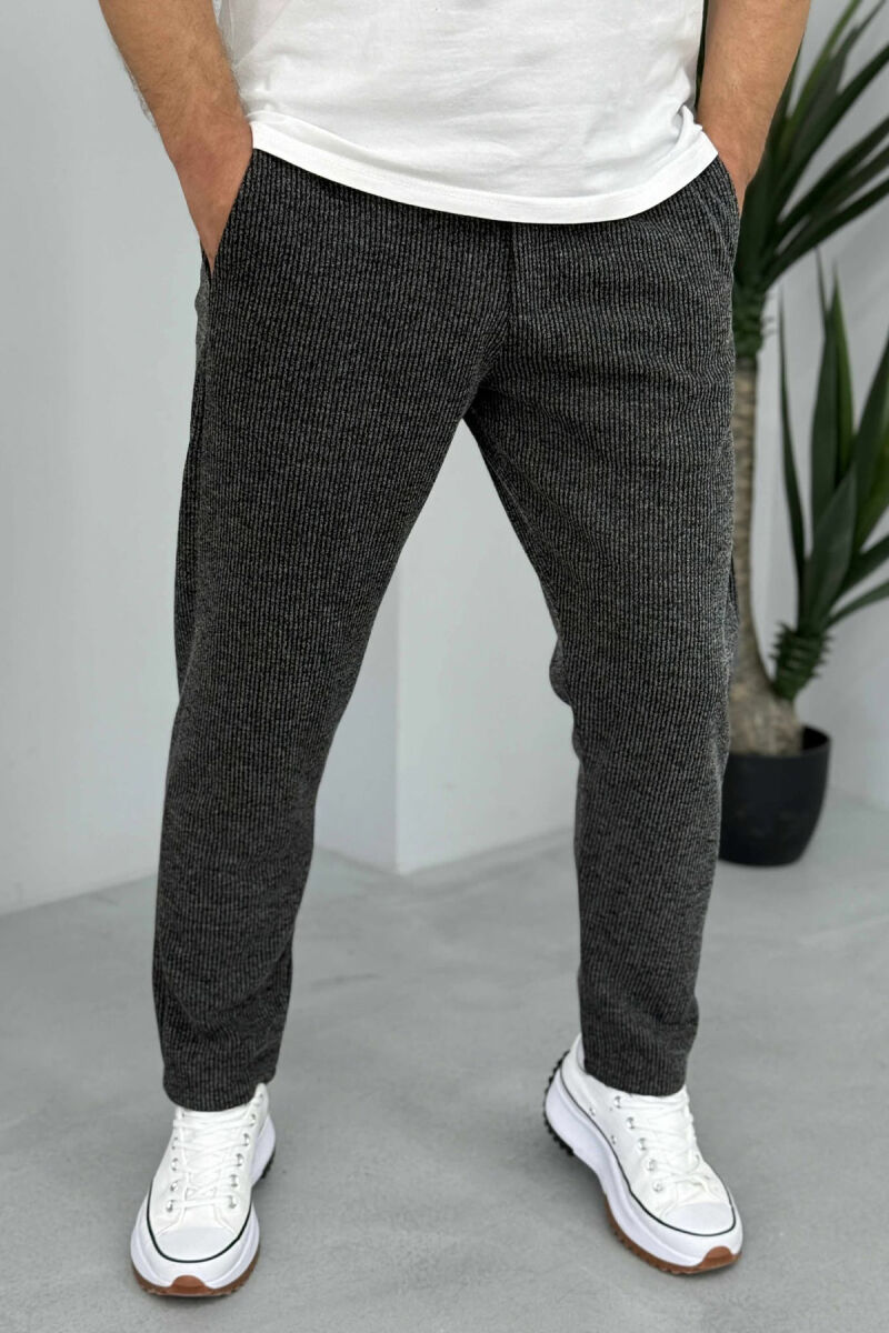 SIMPLE DESIGN MEN PANTS DARK GREY/GEE - 3
