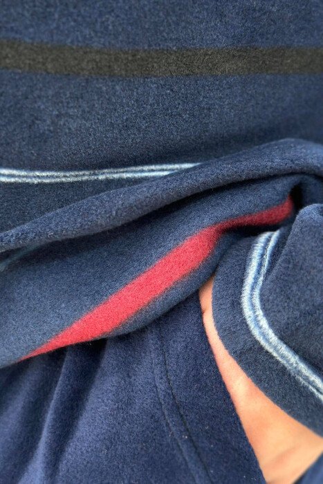 SIMPLE DESIGN MEN PYJAMAS DARK BLUE/BEE - 5