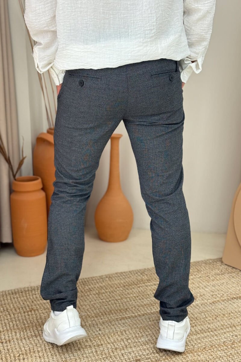 SIMPLE DESIGN ONE COLOR MEN PANTS GREY/GRI - 3