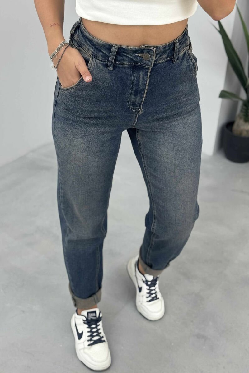 SIMPLE DESIGN WOMEN JEANS STEELBLUE/BLU CELIKU - 4