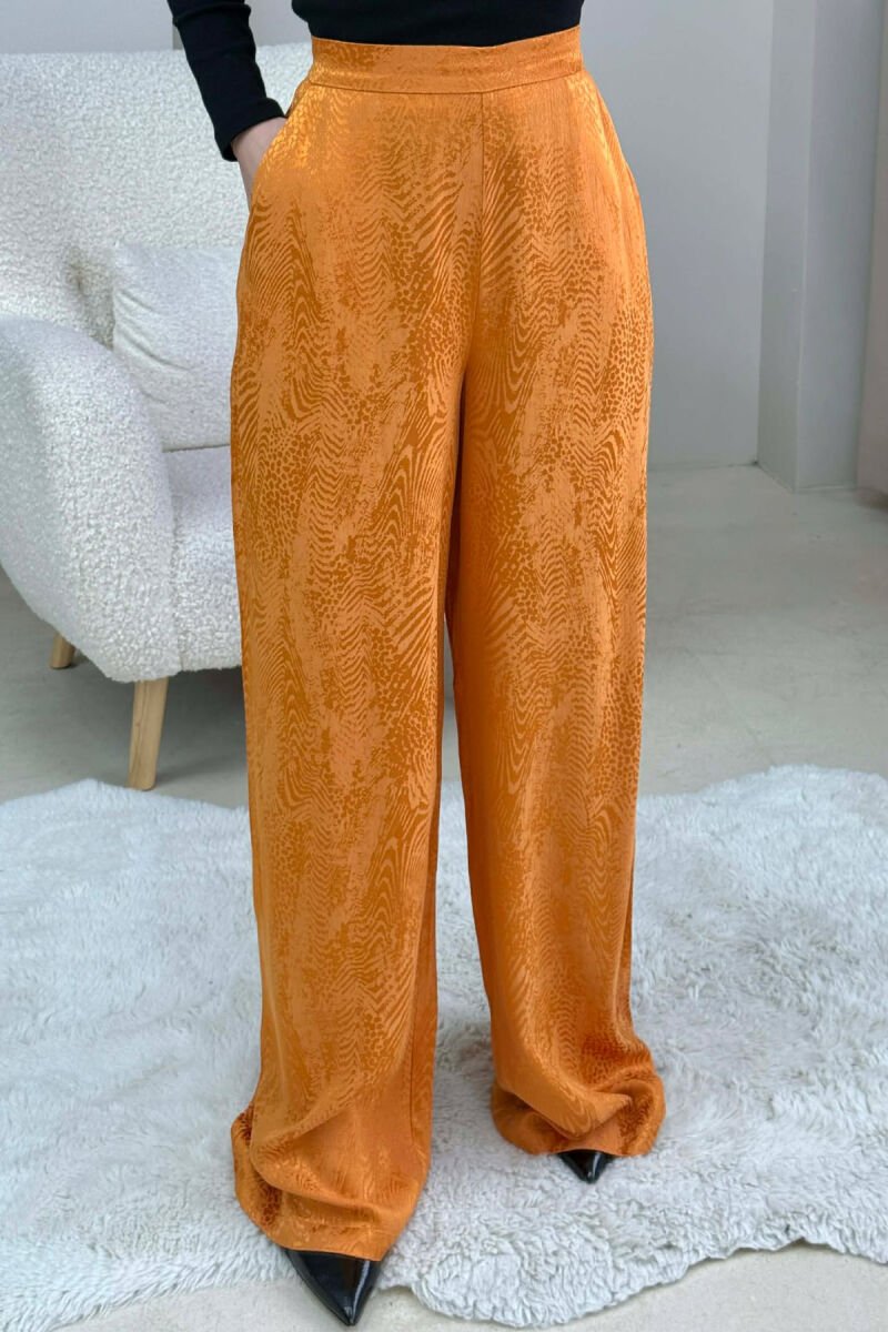 SIMPLE DESIGN WOMEN TROUSERS MUSTARD/MUSTARDE - 1