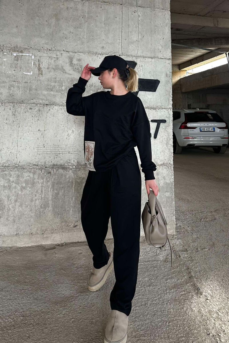 SIMPLE DETAIL WOMEN SET BLACK/ E ZEZE - 2