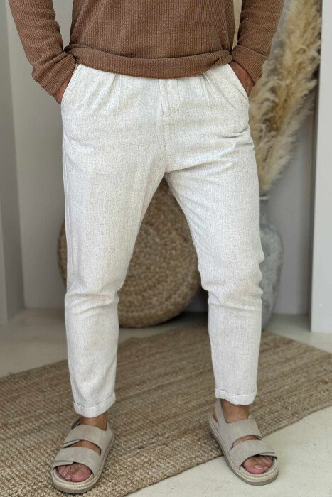 SIMPLE DETAILS MEN PANTS LIGHT BEIGE/BZHZB - 2