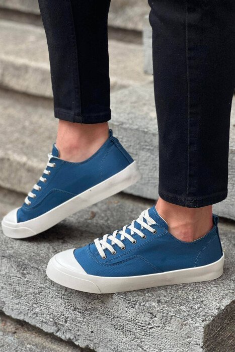 SIMPLE EVERYDAY MAN SHOES BLUE/BLU - KLAUDIO FASHION