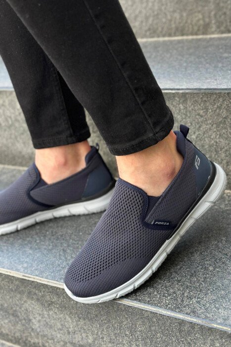 SIMPLE EVERYDAY MAN SHOES BLUE/BLU - KLAUDIO FASHION