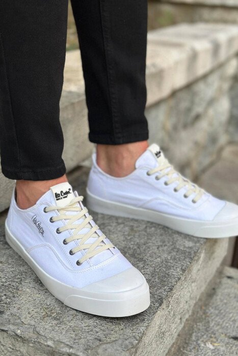 SIMPLE EVERYDAY MAN SHPES WHITE-E BARDHE - KLAUDIO FASHION
