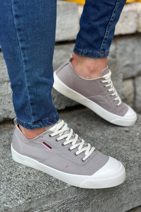 SIMPLE EVERYDAY MAN SNEAKERS BEIGE/BEZHE - KLAUDIO FASHION