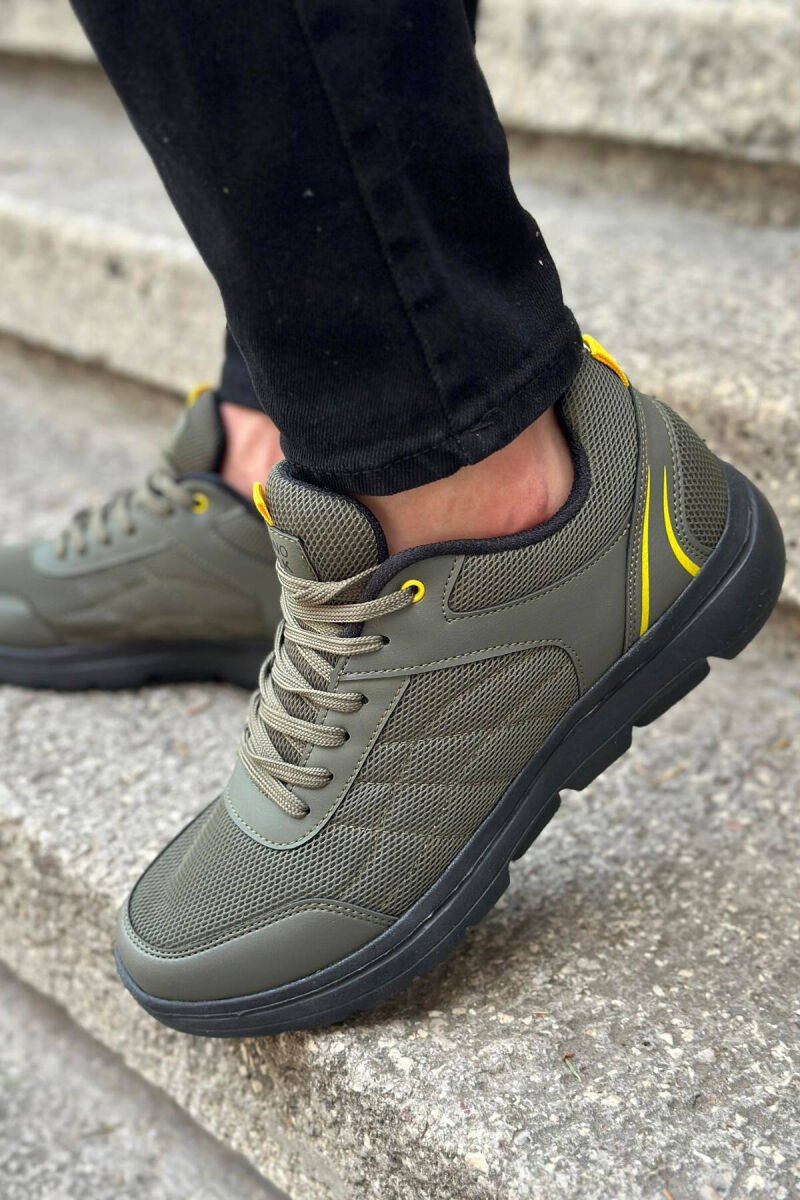 SIMPLE EVERYDAY MAN SNEAKERS GREEN/JESHILE - 1