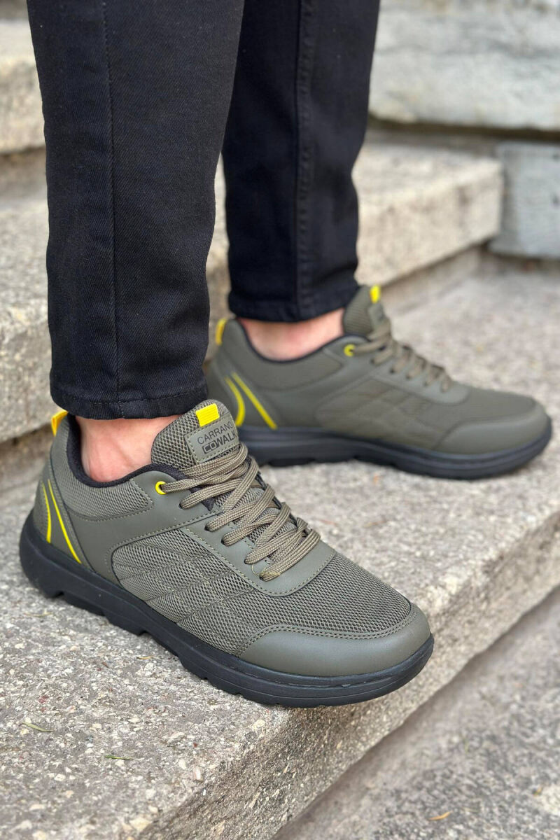 SIMPLE EVERYDAY MAN SNEAKERS GREEN/JESHILE - 2