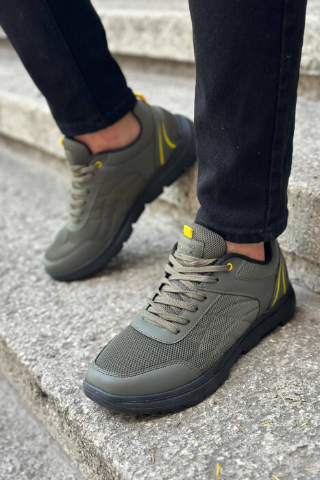 SIMPLE EVERYDAY MAN SNEAKERS GREEN/JESHILE - 3