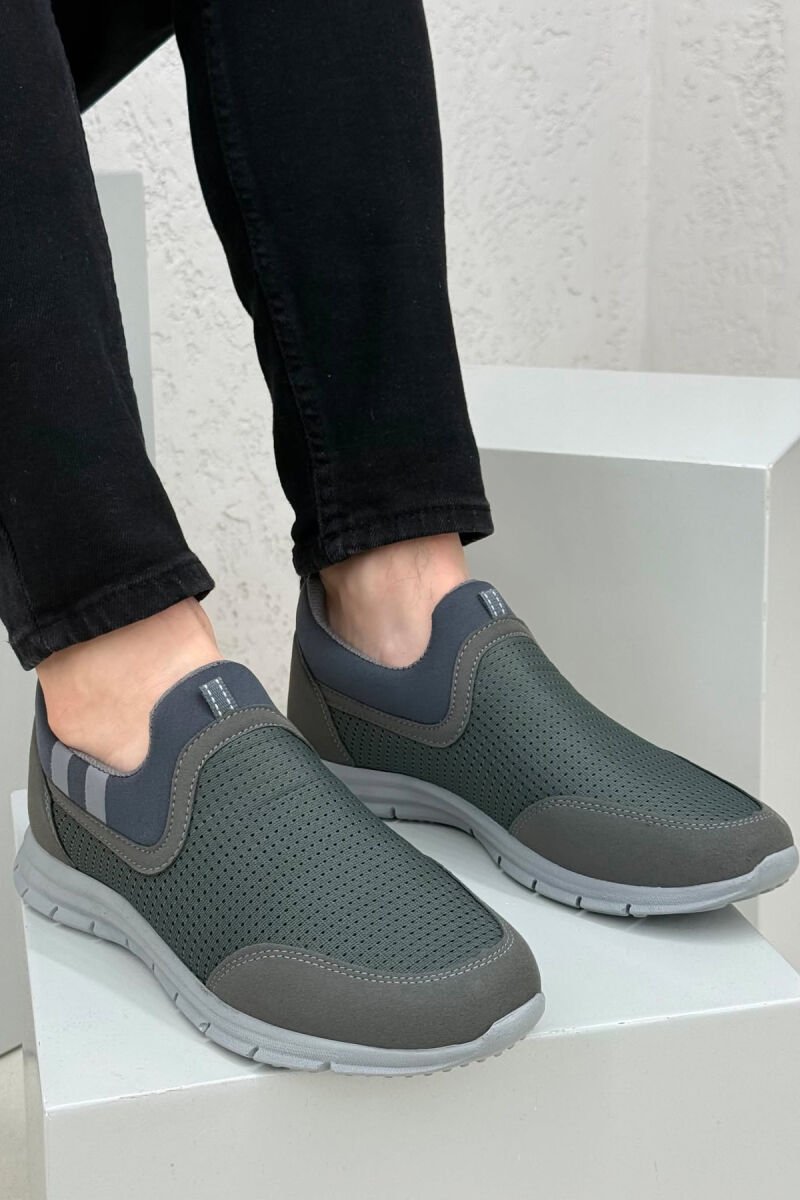 SIMPLE EVERYDAY MEN SNEAKERS DARK GREEN/JEE - 1