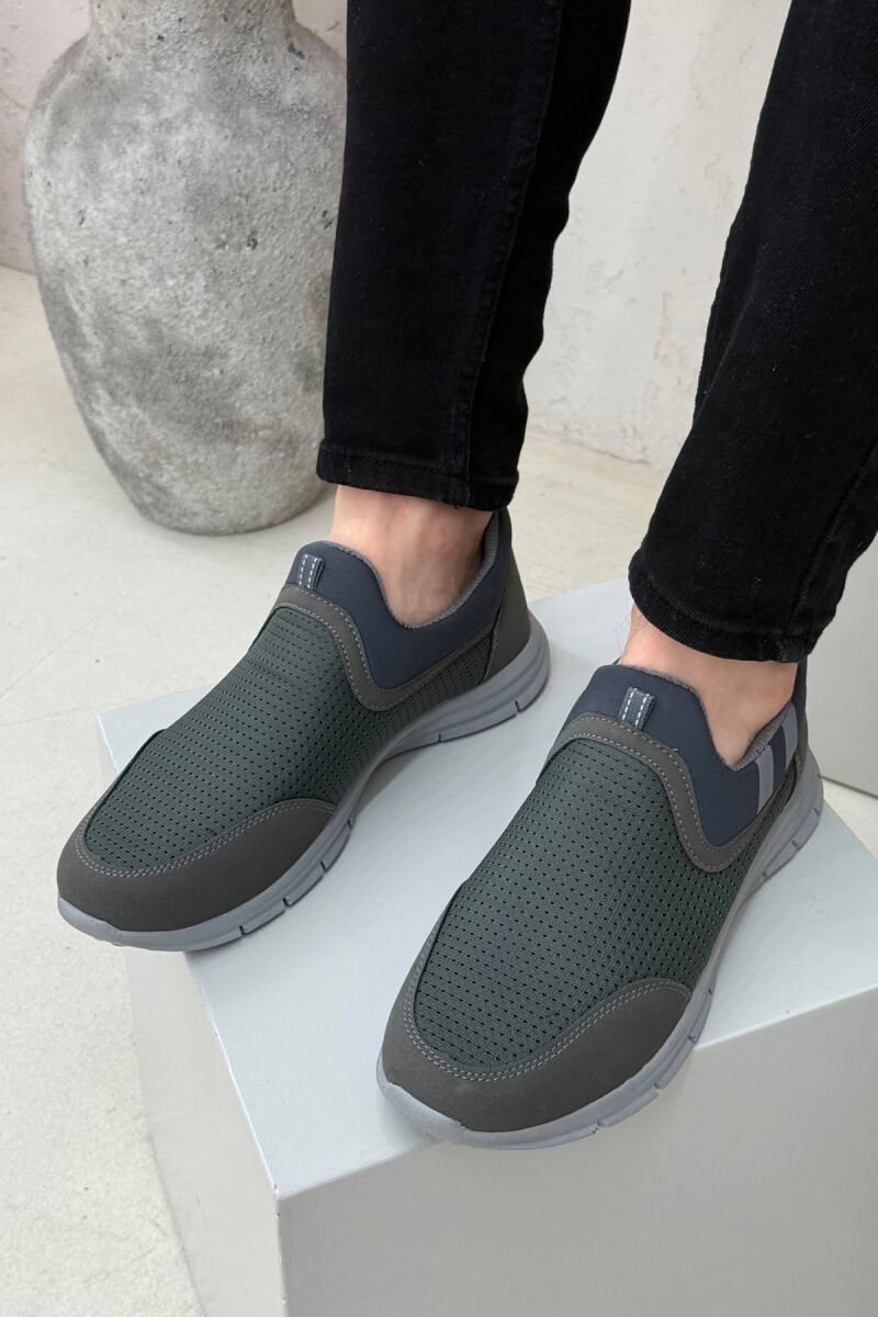 SIMPLE EVERYDAY MEN SNEAKERS DARK GREEN/JEE - 3
