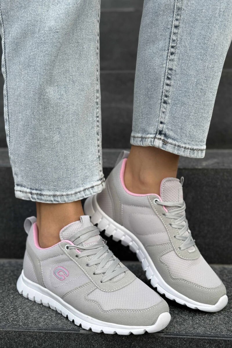 SIMPLE EVERYDAY ONE COLOR WOMEN SNEAKERS LIGHT GREY/GZ - 1