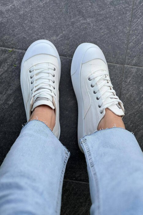 SIMPLE EVERYDAY WOMAN SHOES WHITE-E BARDHE - 2