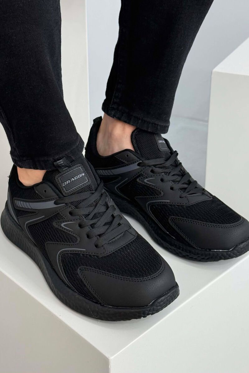 SIMPLE EVRYDAY MEN SNEAKERS BLACK/ E ZEZE - 1