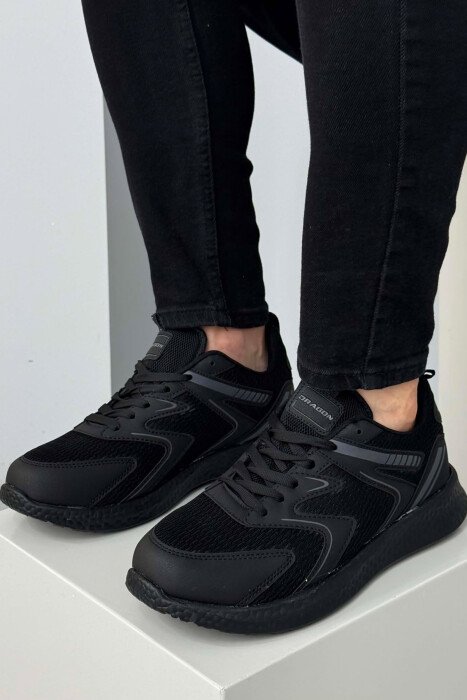 SIMPLE EVRYDAY MEN SNEAKERS BLACK/ E ZEZE - 2