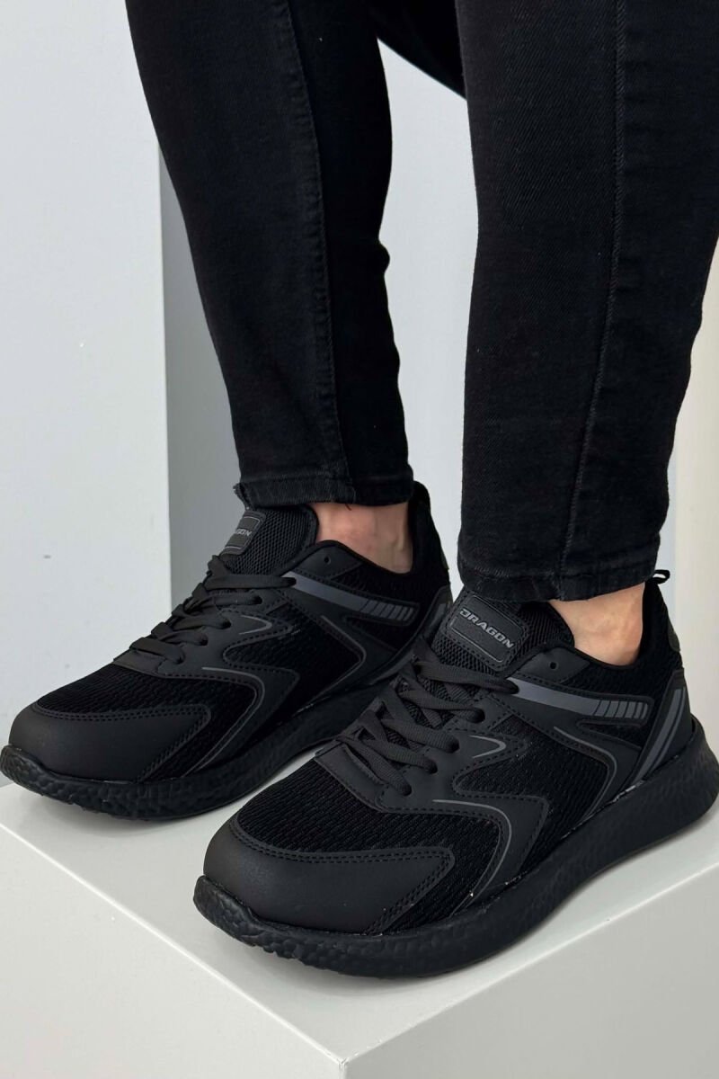 SIMPLE EVRYDAY MEN SNEAKERS BLACK/ E ZEZE - 2
