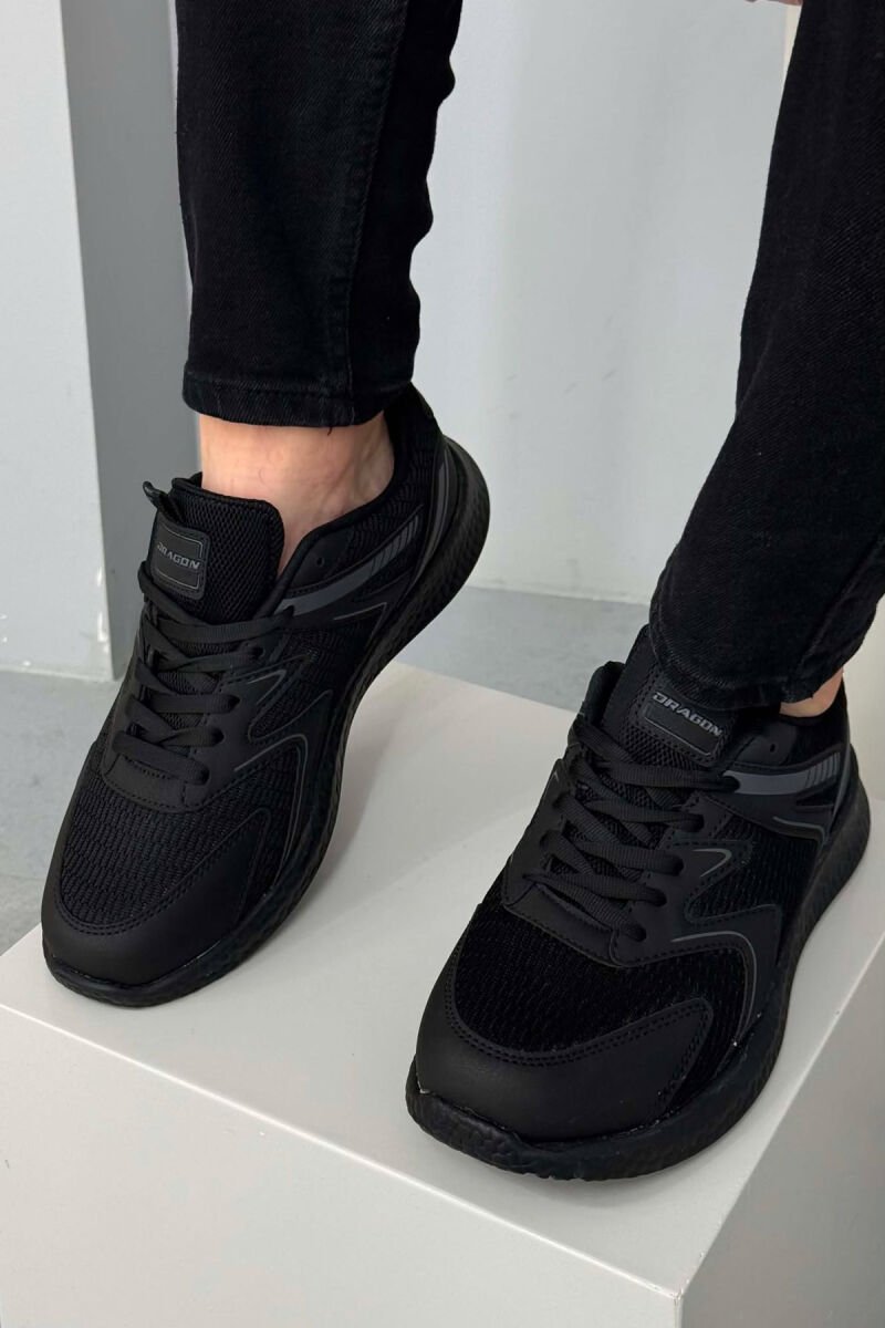 SIMPLE EVRYDAY MEN SNEAKERS BLACK/ E ZEZE - 3