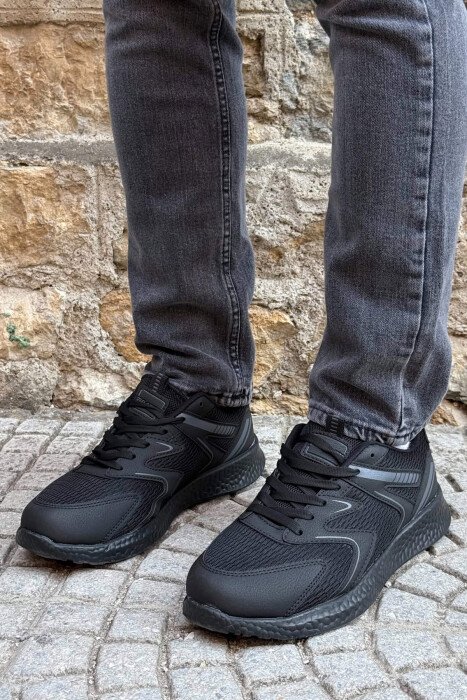 SIMPLE EVRYDAY MEN SNEAKERS BLACK/ E ZEZE - 1