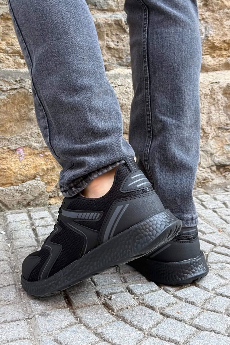SIMPLE EVRYDAY MEN SNEAKERS BLACK/ E ZEZE - 2