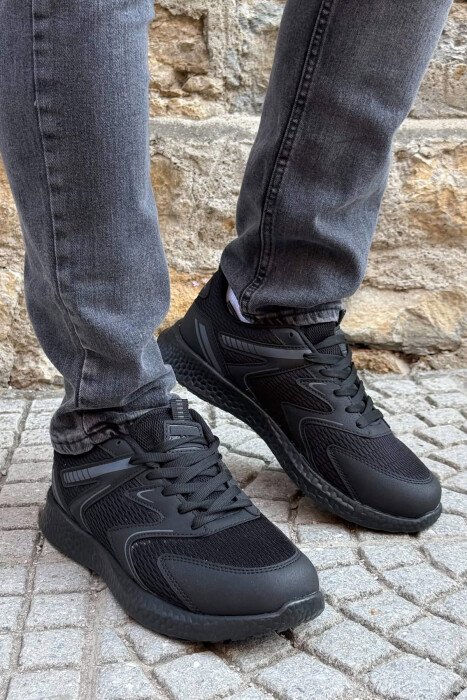 SIMPLE EVRYDAY MEN SNEAKERS BLACK/ E ZEZE - 3