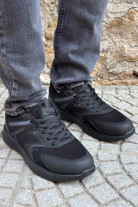 SIMPLE EVRYDAY MEN SNEAKERS BLACK/ E ZEZE - 4