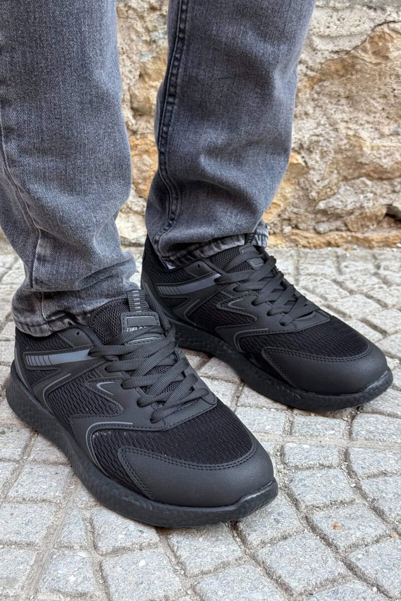 SIMPLE EVRYDAY MEN SNEAKERS BLACK/ E ZEZE - 4