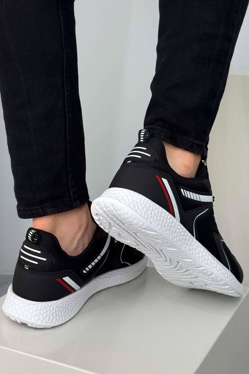 SIMPLE EVRYDAY MEN SNEAKERS BLACK-WHITE/ZB - 3