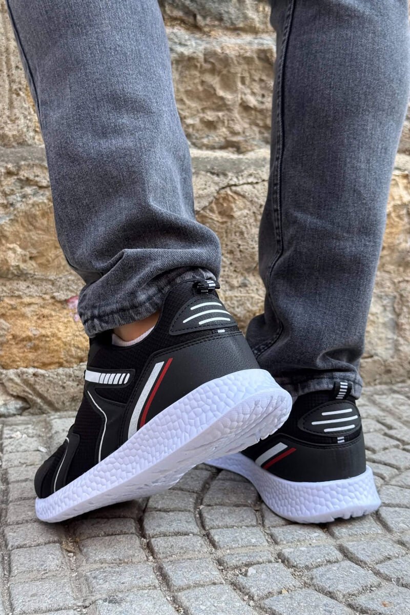 SIMPLE EVRYDAY MEN SNEAKERS BLACK-WHITE/ZB - 3
