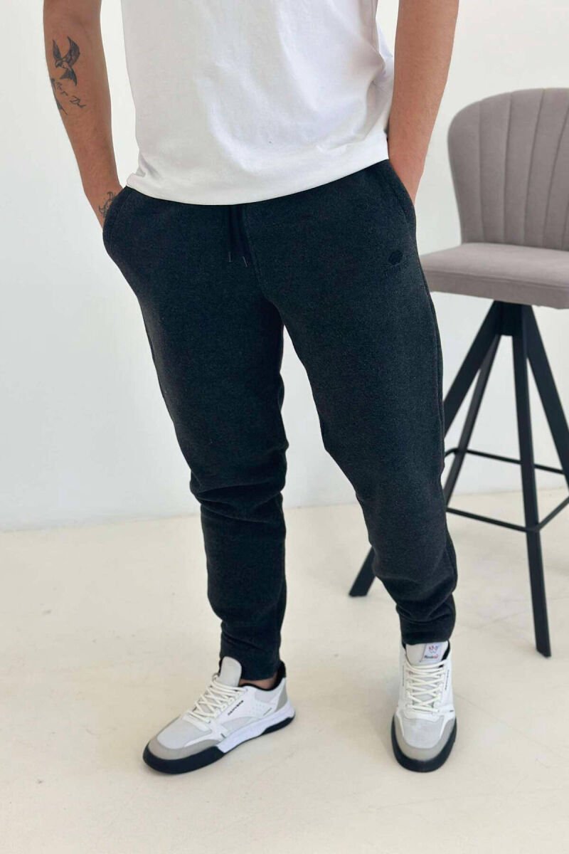 SIMPLE FLUFFY MEN JOGGERS DARK GREY/GEE - 1