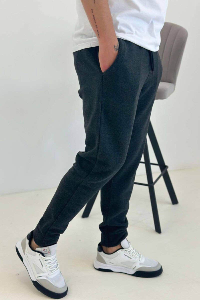 SIMPLE FLUFFY MEN JOGGERS DARK GREY/GEE - 2