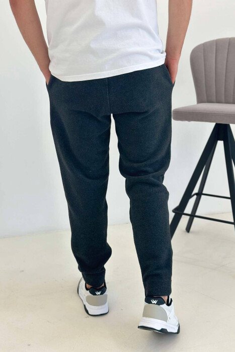 SIMPLE FLUFFY MEN JOGGERS DARK GREY/GEE - 4